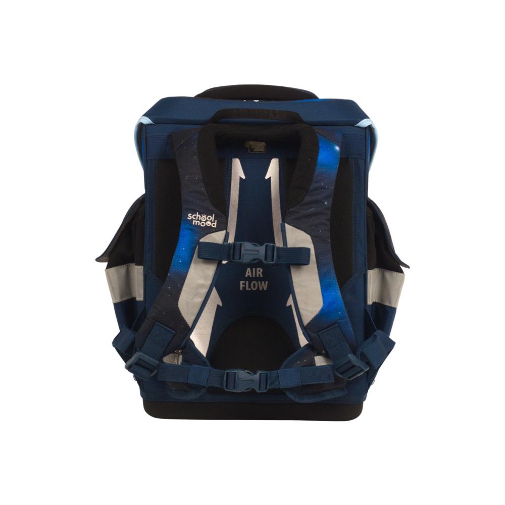 School-Mood Schulranzenset Timeless Air+ Moritz (Weltall, blau)