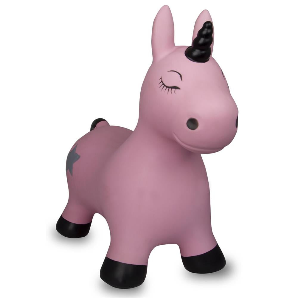 Jamara Hüpftier Einhorn, pink, Hüpfspielzeug mit Luftpumpe