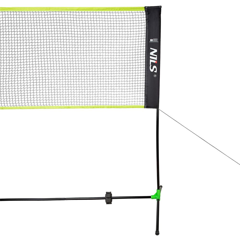 NILS Badmintonnetz 5 m, Freizeitnetz Outdoor Garten Sporthalle freistehend