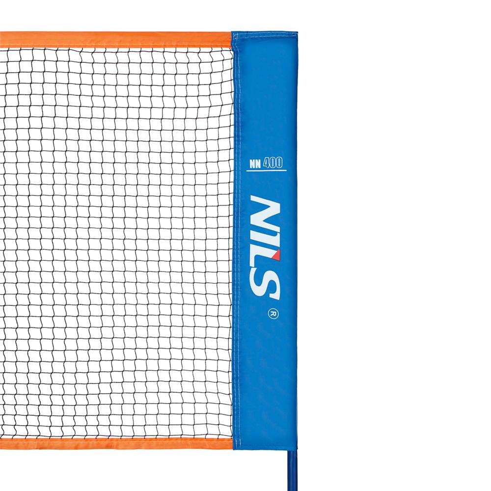NILS Badmintonnetz 4 m, Freizeitnetz Outdoor Garten Sporthalle freistehend