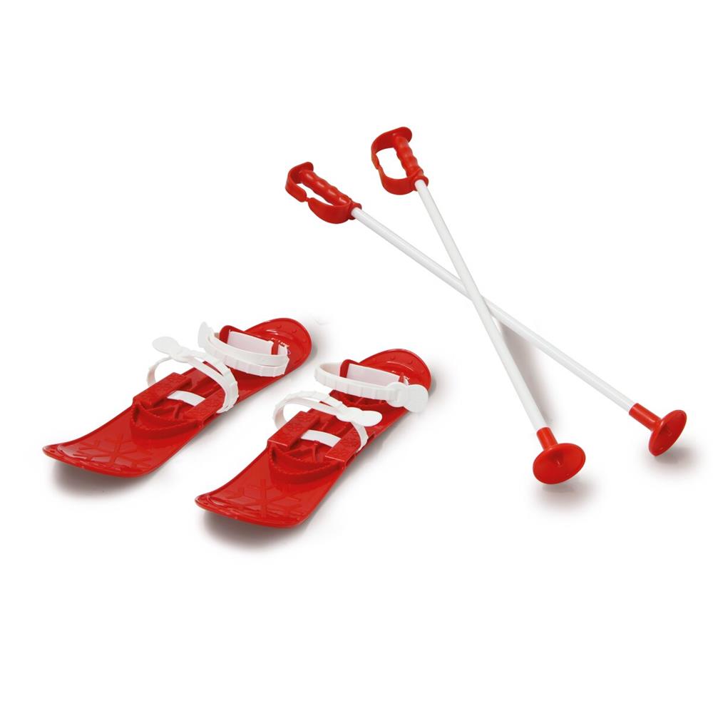 Jamara Snow Play Funny Carve 1st Step, 42cm, rot - Kinder-Ski mit Skistöcke