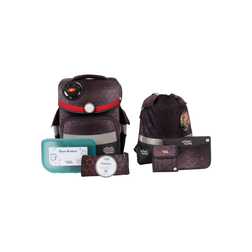 School-Mood Schulranzenset Timeless Air+ Mika (Drache)