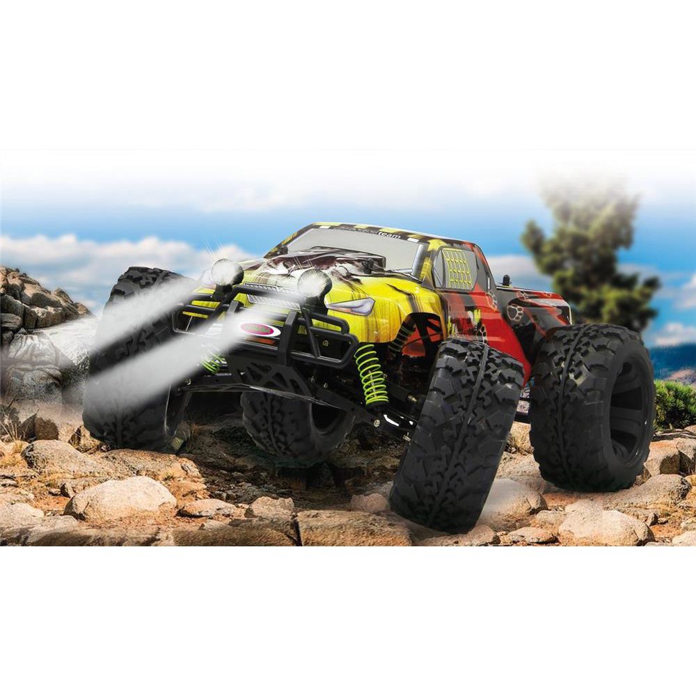 Jamara RC Tiger Monstertruck 1:10 4WD NiMh 2.4GHz ferngesteuertes Auto mit LED