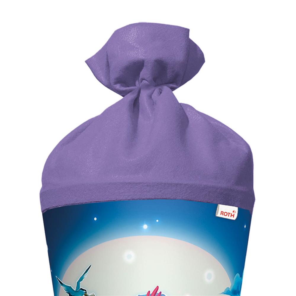 Roth Schultüte Magische Meerjungfrau, 70cm, rund, Rot(h)-Spitze, Filzverschluss