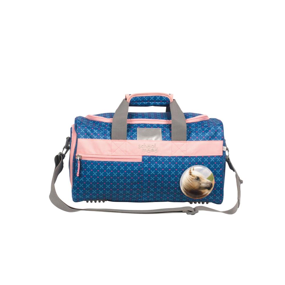 School-Mood Sporttasche Mila (Pferd, blau)