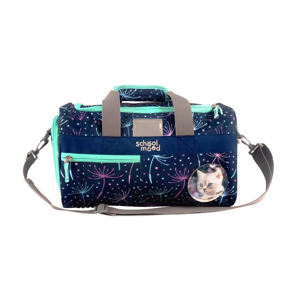 School-Mood Sporttasche Lina (Kätzchen, blau)