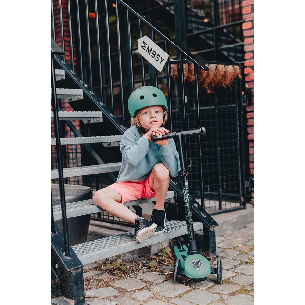 Scoot & Ride Highwaykick 3 LED Scooter, forest - Kinderroller, ab 3 Jahren