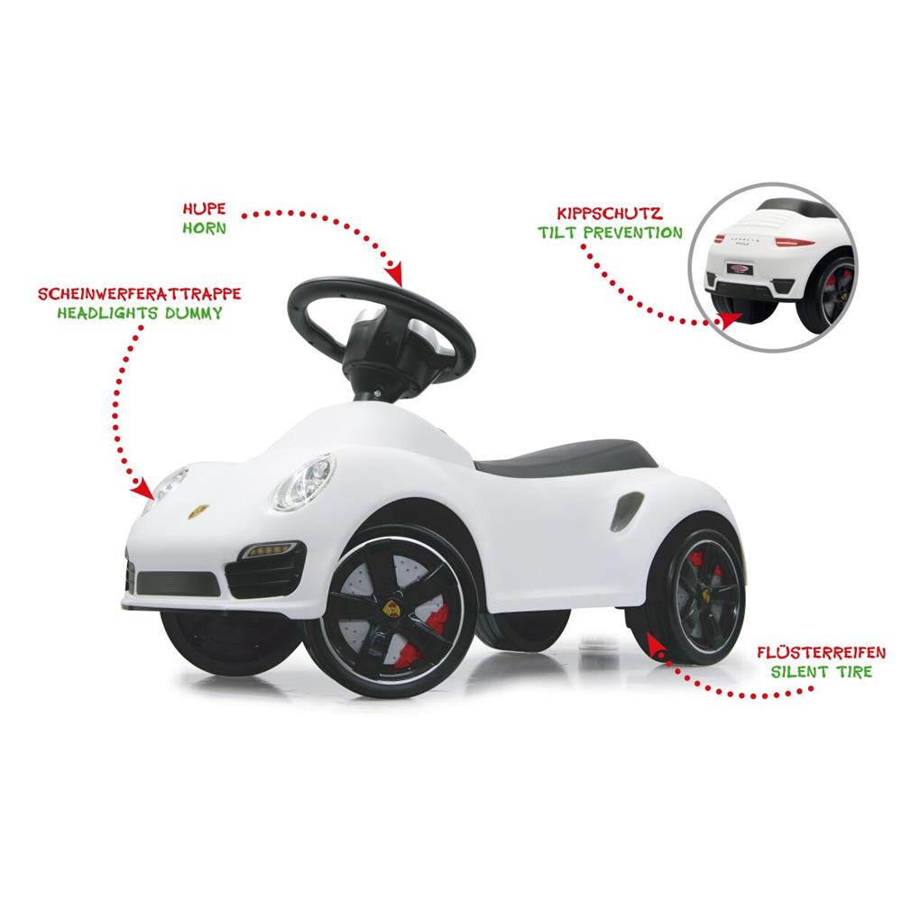 Jamara Rutscher Porsche 911 weiss - Rutschfahrzeug, ab 1,5 Jahre