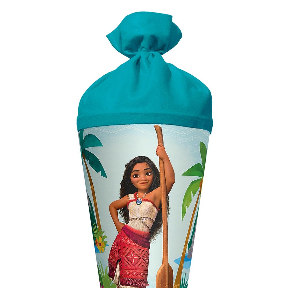 Roth Schultüte Disney Vaiana, 70cm, rund, Rot(h)-Spitze, Filzverschluss