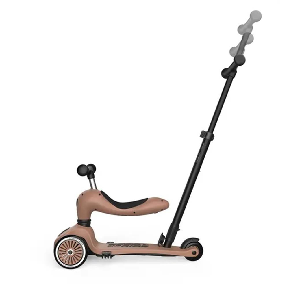 Scoot & Ride Highwaykick 1 Push and Go, mocha - Kinderroller mit Schiebestange