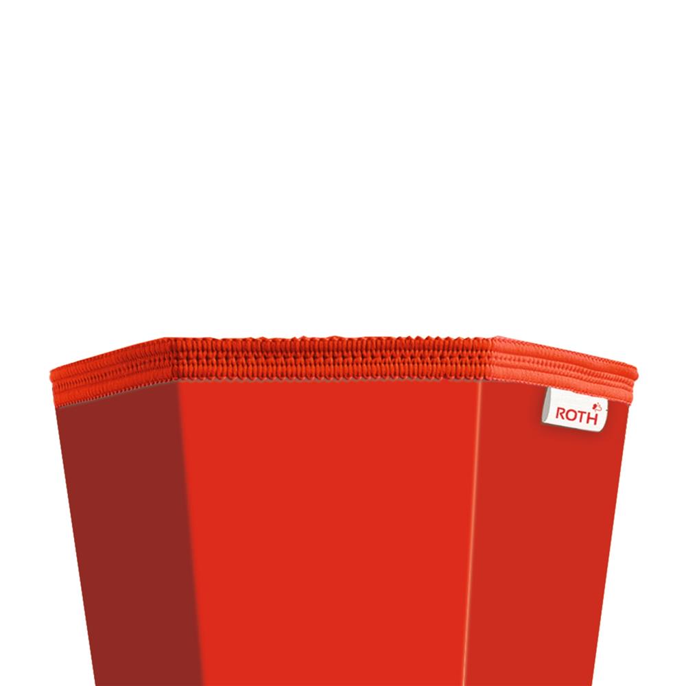 Roth Schultüte-Rohling/Basteltüte, rot, 85cm, eckig, Rot(h)-Spitze, ohne Verschluss