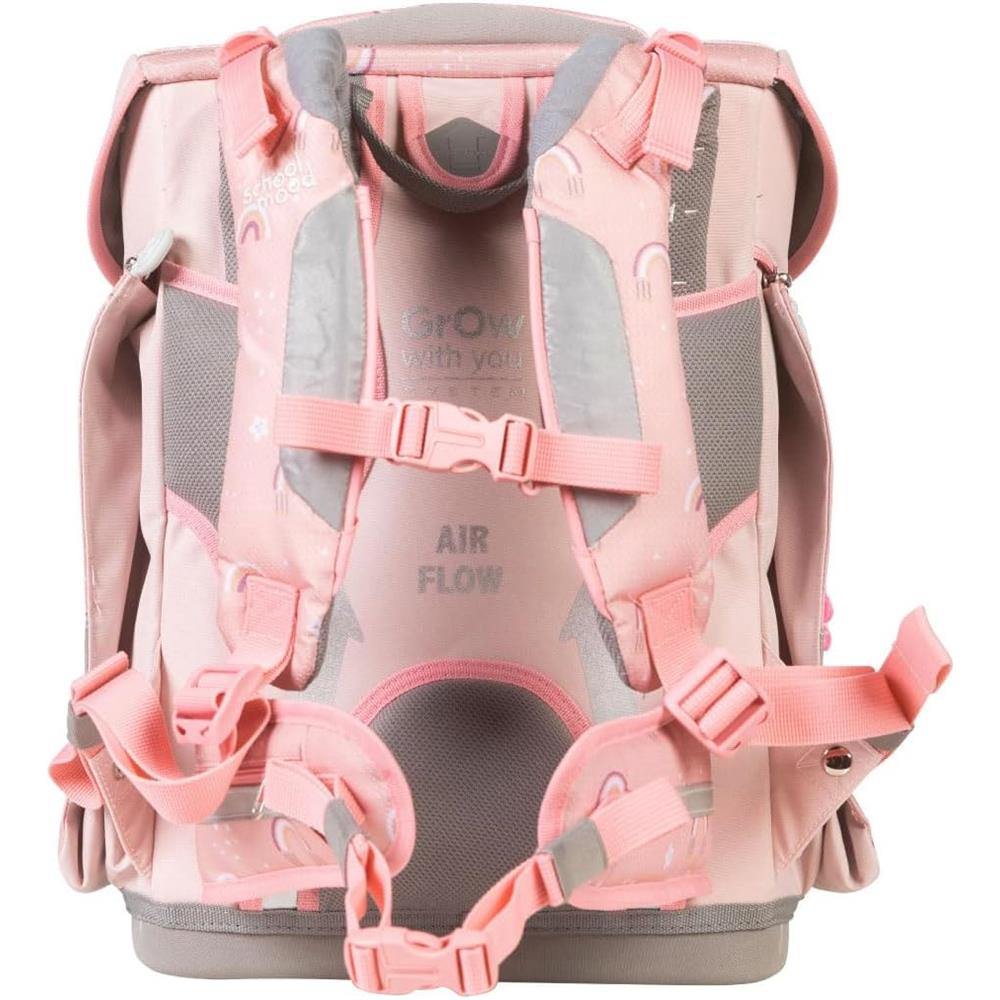 School-Mood Schulranzenset Champion Maxx Pro Rainbow, 7-teilig