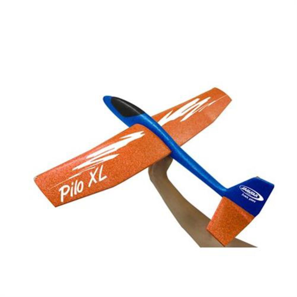 Jamara Pilo XL Schaumwurfgleiter EPP Tragfläche orange blau Flugzeug