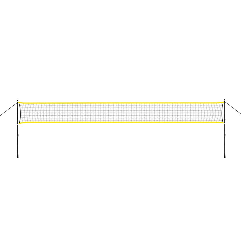 NILS NT310 Badmintonnetz 6,3 m mit Teleskopstangen, Outdoor Garten Freizeit