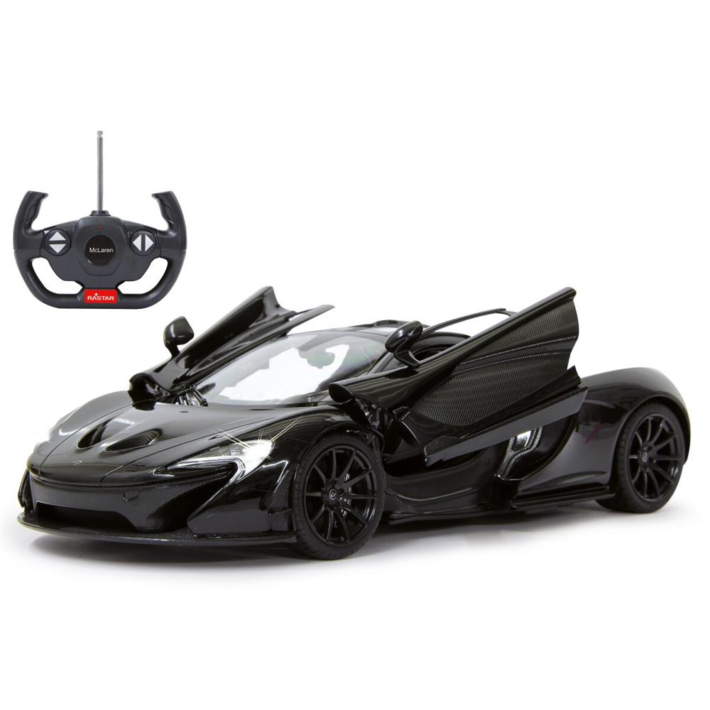 Jamara McLaren P1 1:14 schwarz 27MHz Tür manuell Ferngesteuertes Auto mit LED Fahrlicht
