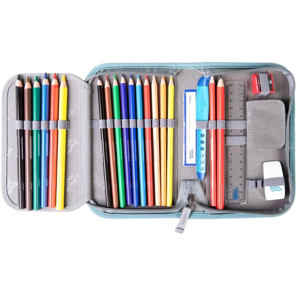 School-Mood Schulranzenset Timeless Pro Dolphin (Ocean Collection), 6-teilig