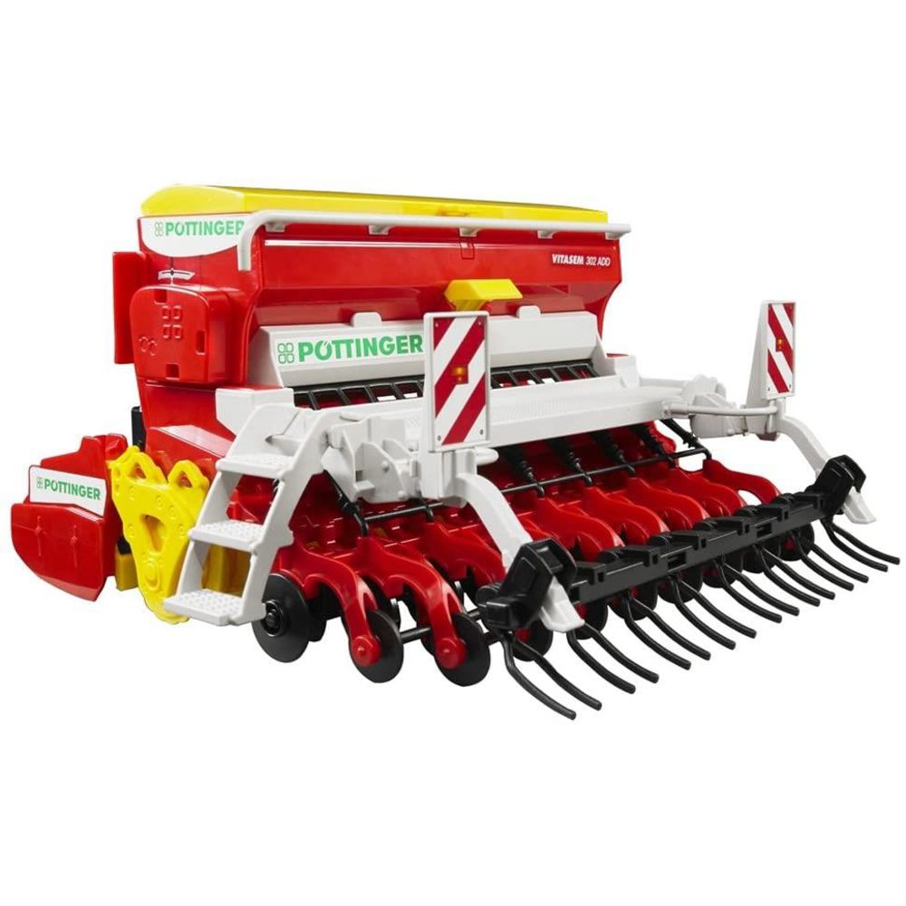 Bruder 02347 - Pöttinger Vitasem 302ADD Kreiselegge-Sämaschine, 1:16