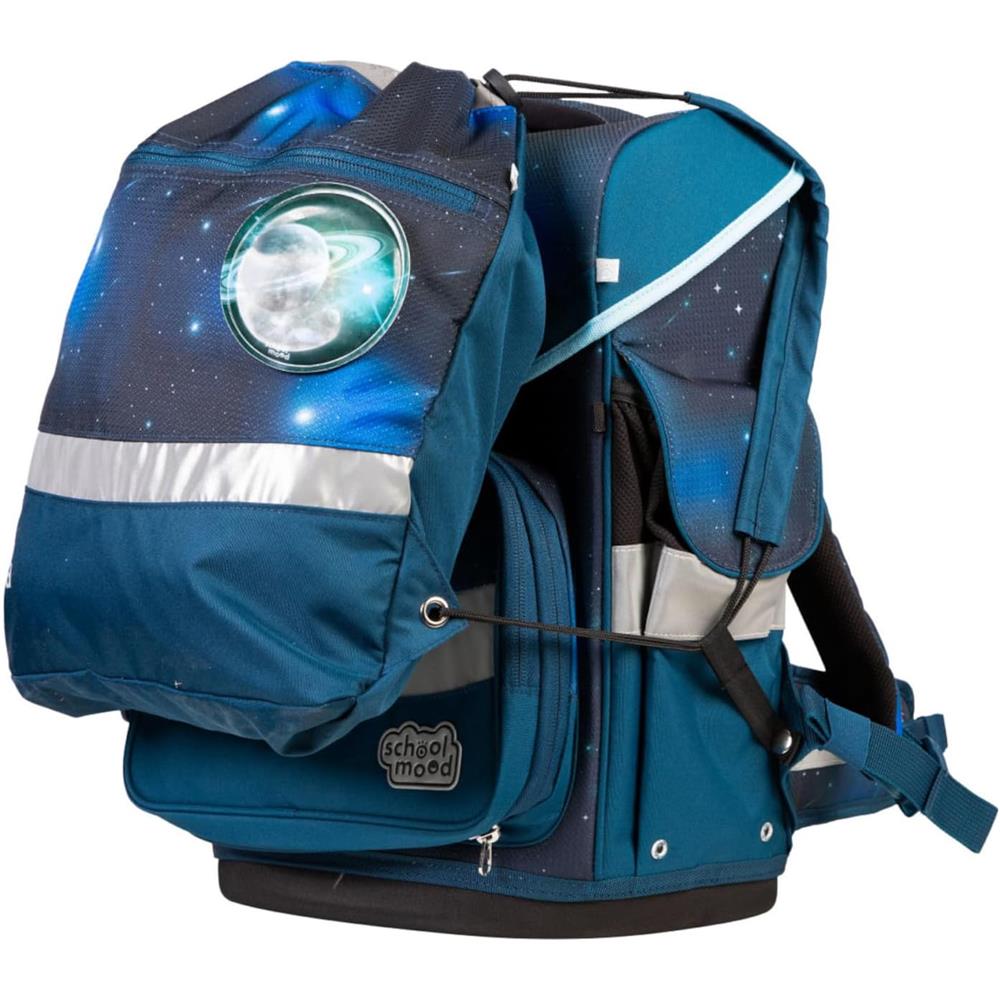 School-Mood Schulranzenset Timeless Pro Moritz (Space), 7-teilig