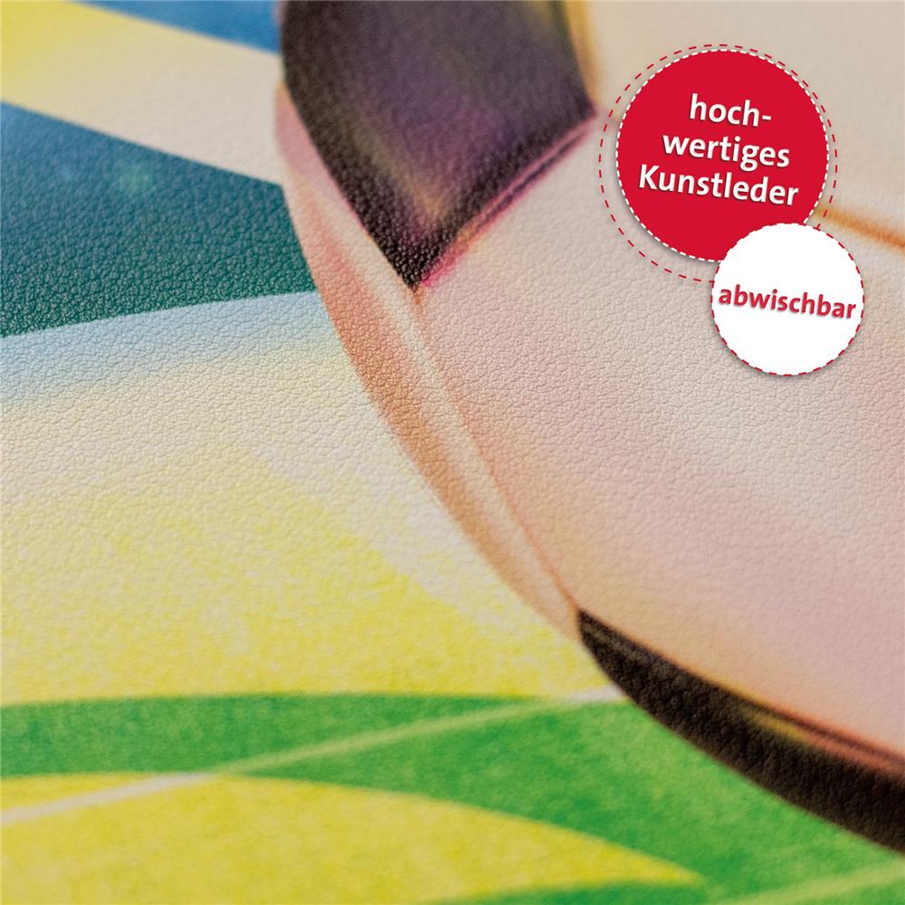 Roth Schreibtischunterlage Fußball, Malunterlage mit Anti-Rutsch-Beschichtung