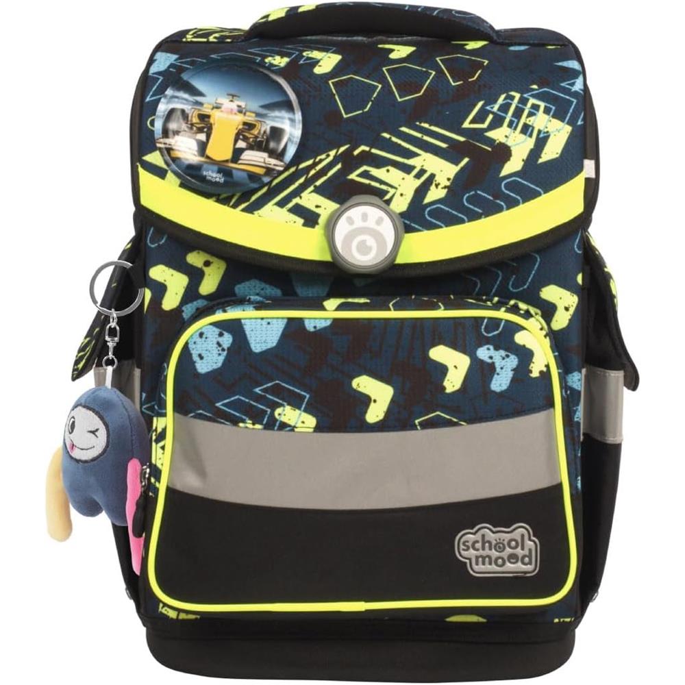 School-Mood Schulranzenset Timeless Pro, Elias (Racing), 7-teilig