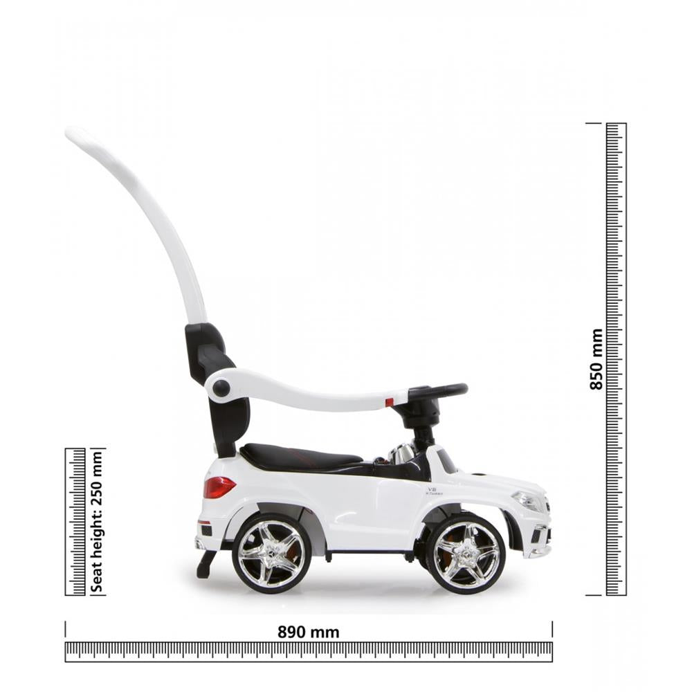 Jamara Rutscher Mercedes-AMG GL 63 weiß 2in1 - Rutschfahrzeug, mit Schiebestange