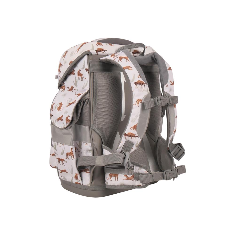 School-Mood Schulranzenset Timeless Air+ Leopard (Nordic Collection), 7-teilig