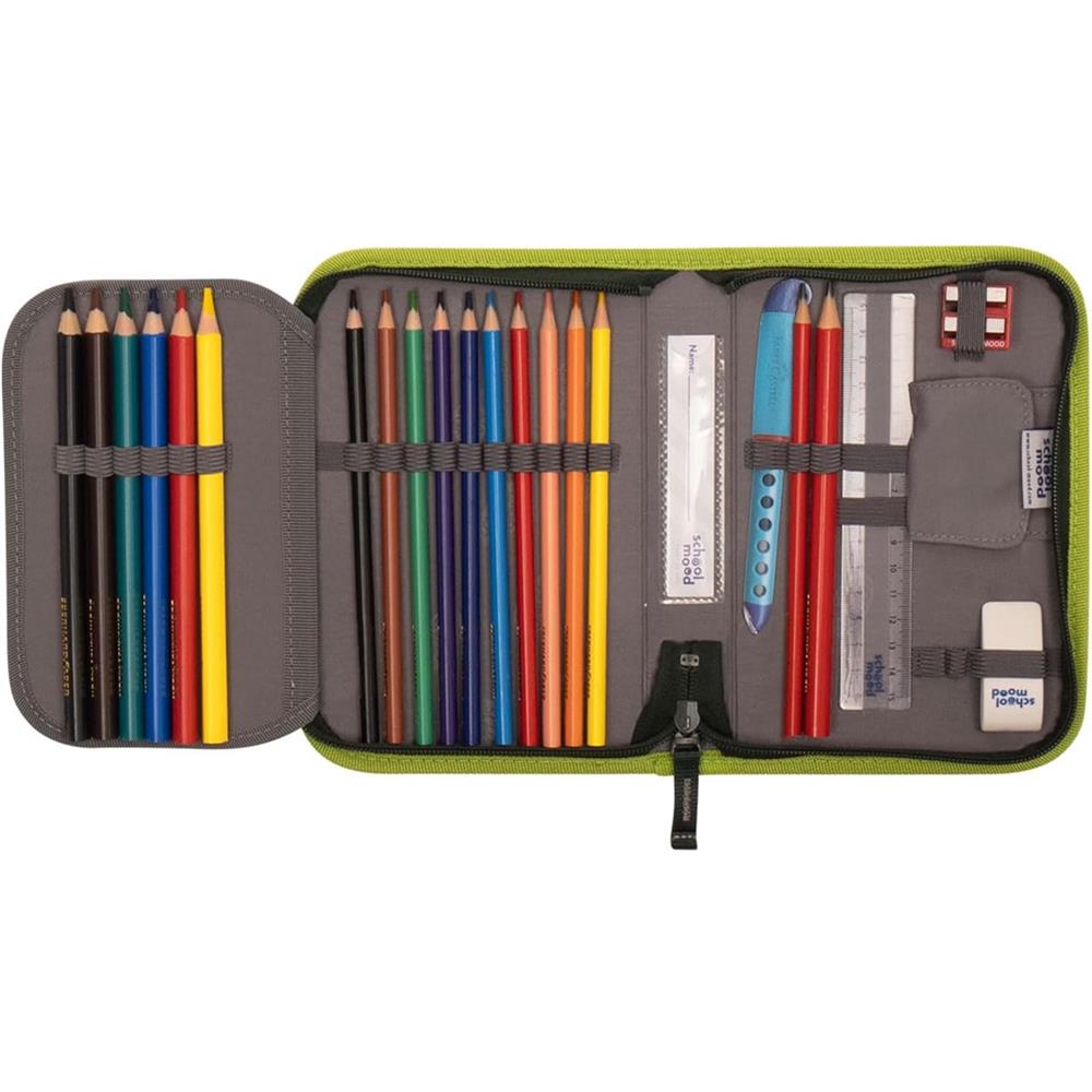 School-Mood Schulranzenset Timeless Pro, Daniel (Dino), 7-teilig