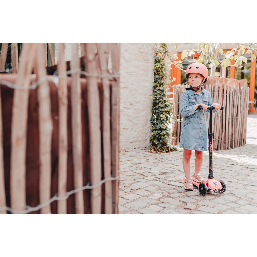 Scoot & Ride Highwaykick 3 LED Scooter, peach - Kinderroller, ab 3 Jahren
