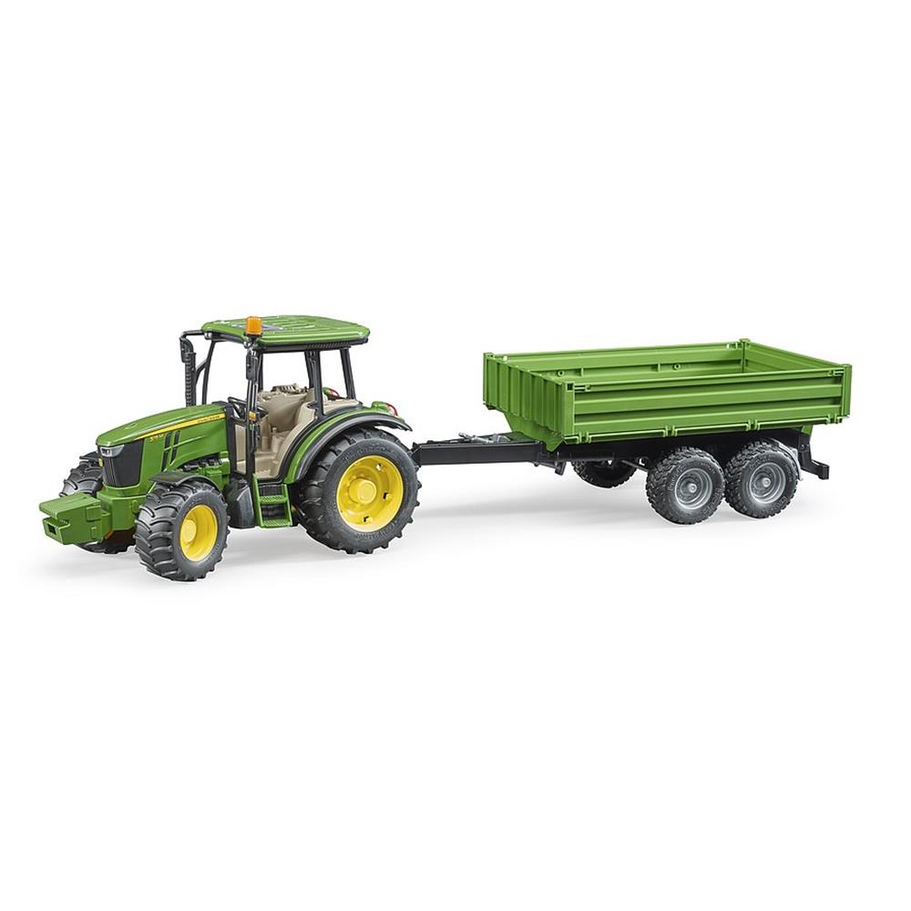 Bruder 02108 - John Deere 5115M mit Bordwandanhänger