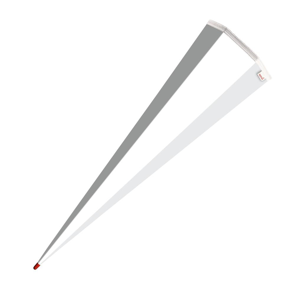 Roth Schultüte-Rohling/Basteltüte, weiß, 85cm, eckig, Rot(h)-Spitze, ohne Verschluss