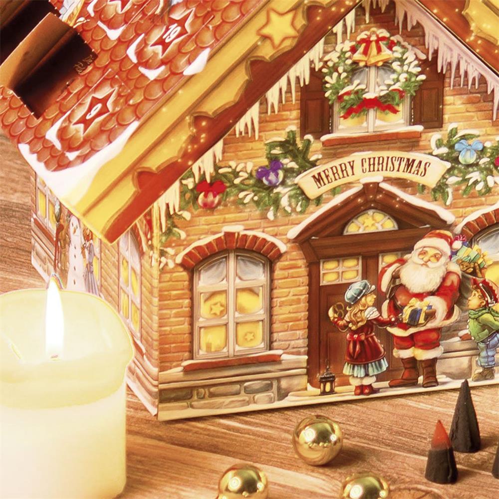 Roth Räucherkerzen-Adventskalender Haus der Düfte – 24 Düfte im dekorativen Räucherhäuschen