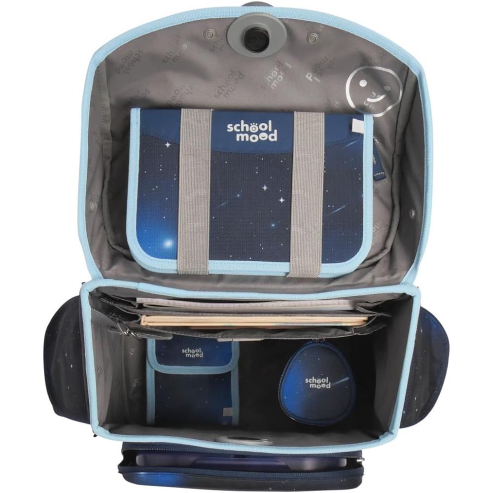 School-Mood Schulranzenset Timeless Pro Moritz (Space), 7-teilig