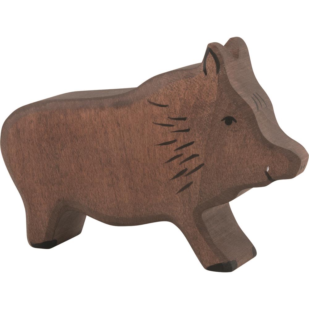 Holztiger Holzfigur - Wildschwein Eber, Holzspielzeug, ab 3 Jahren