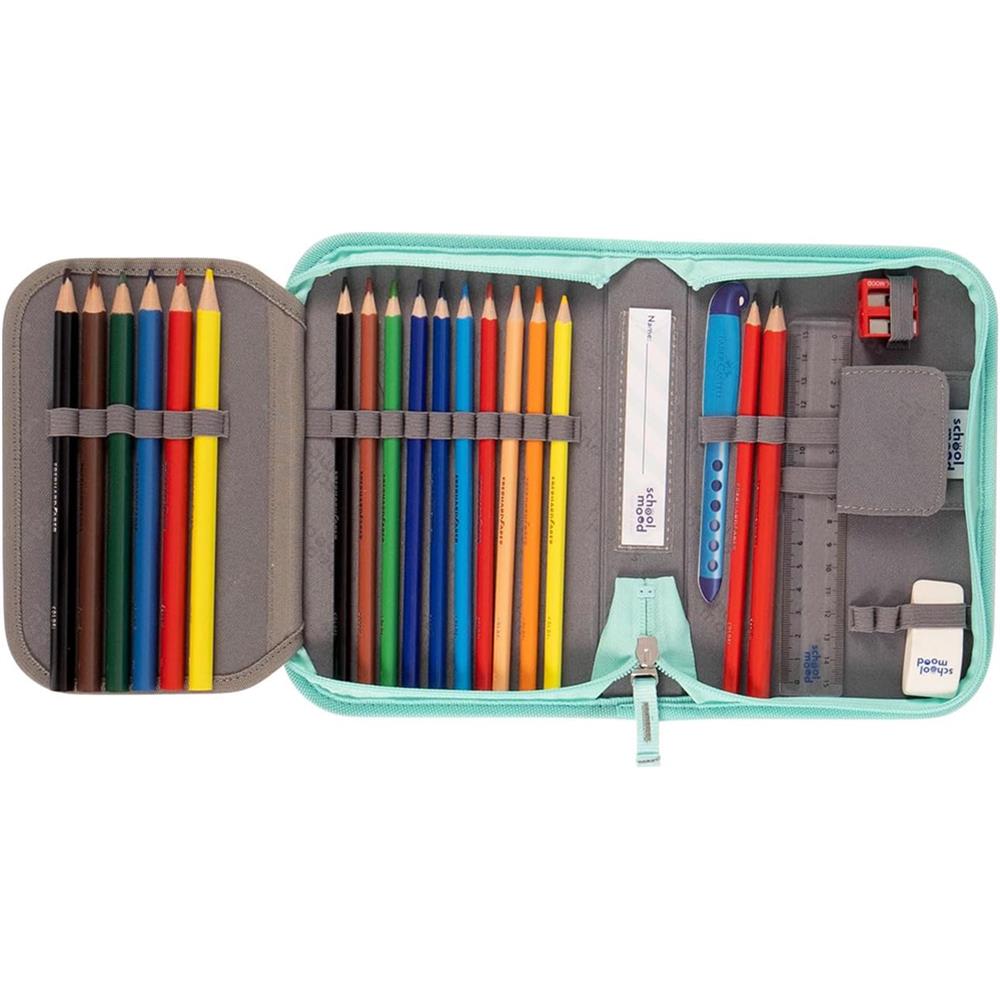 School-Mood Schulranzenset Timeless Pro Lina (Kätzchen), 7-teilig