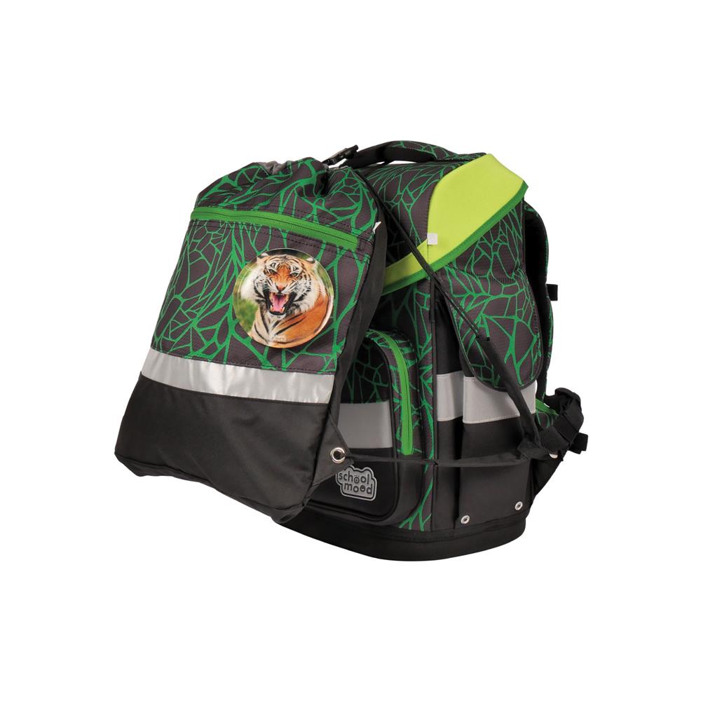 School-Mood Schulranzenset Timeless Air+ Linus (Panther, grün)