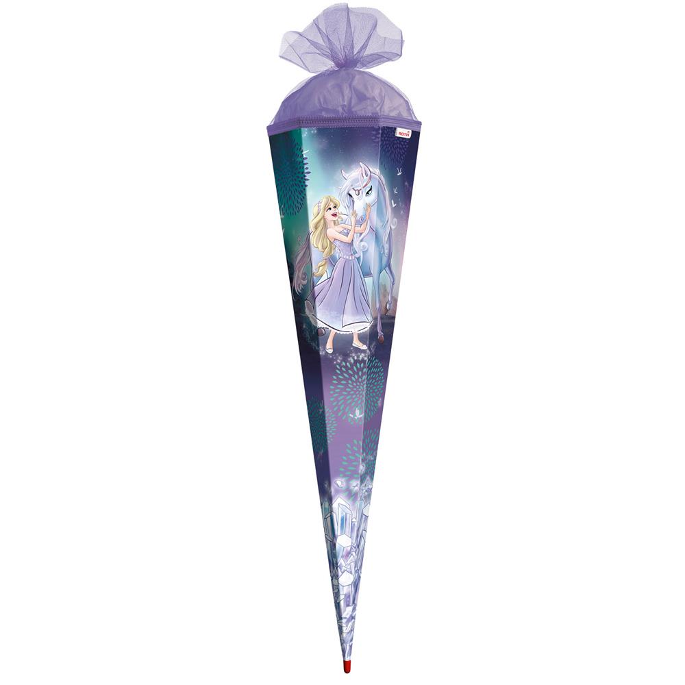 Roth Extra große XXL Schultüte Königin im Eis, 100cm, eckig, Rot(h)-Spitze, Tüllverschluss