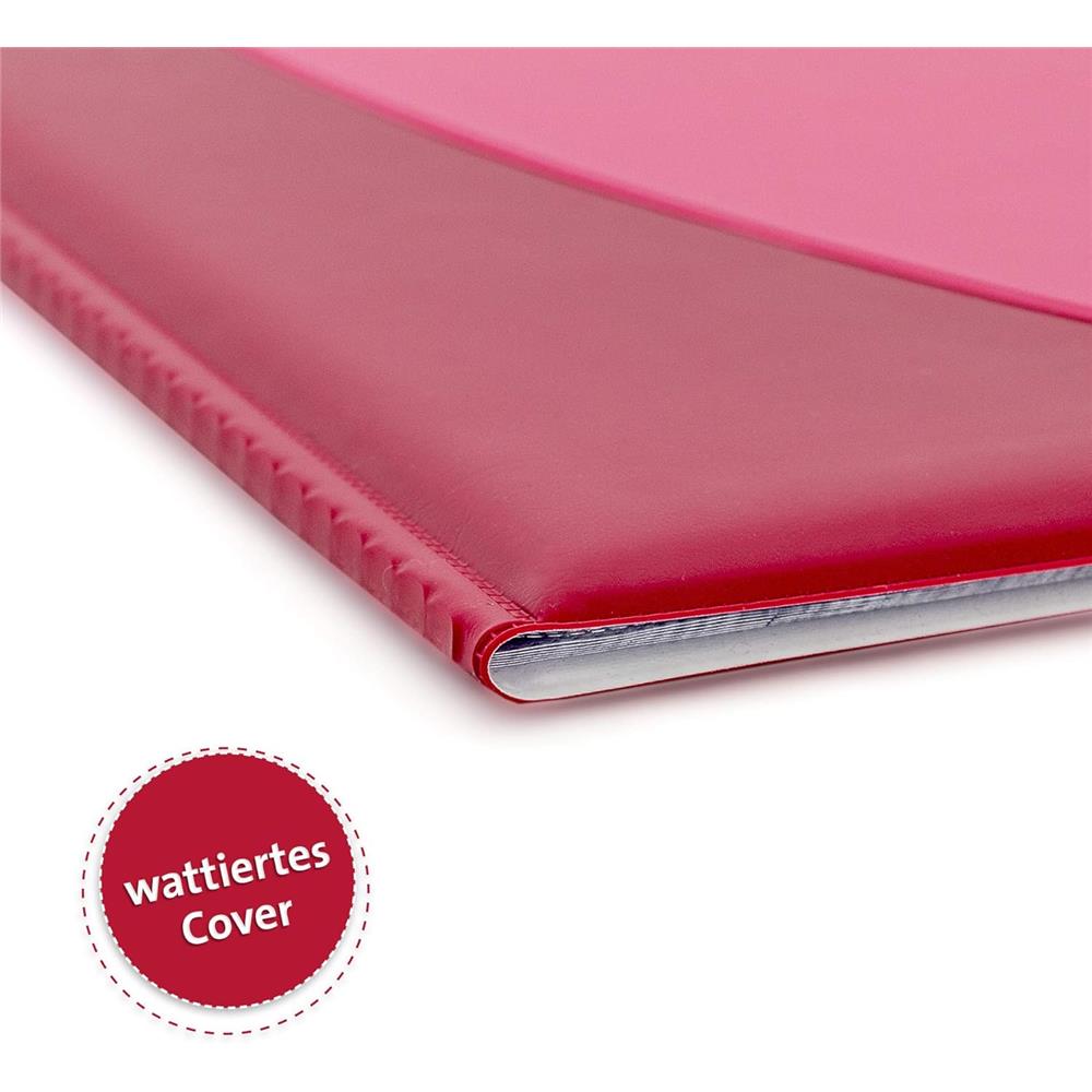 Roth Zeugnismappe Duo Rosa, mit 12 A4 Klarsichthüllen, dokumentenecht