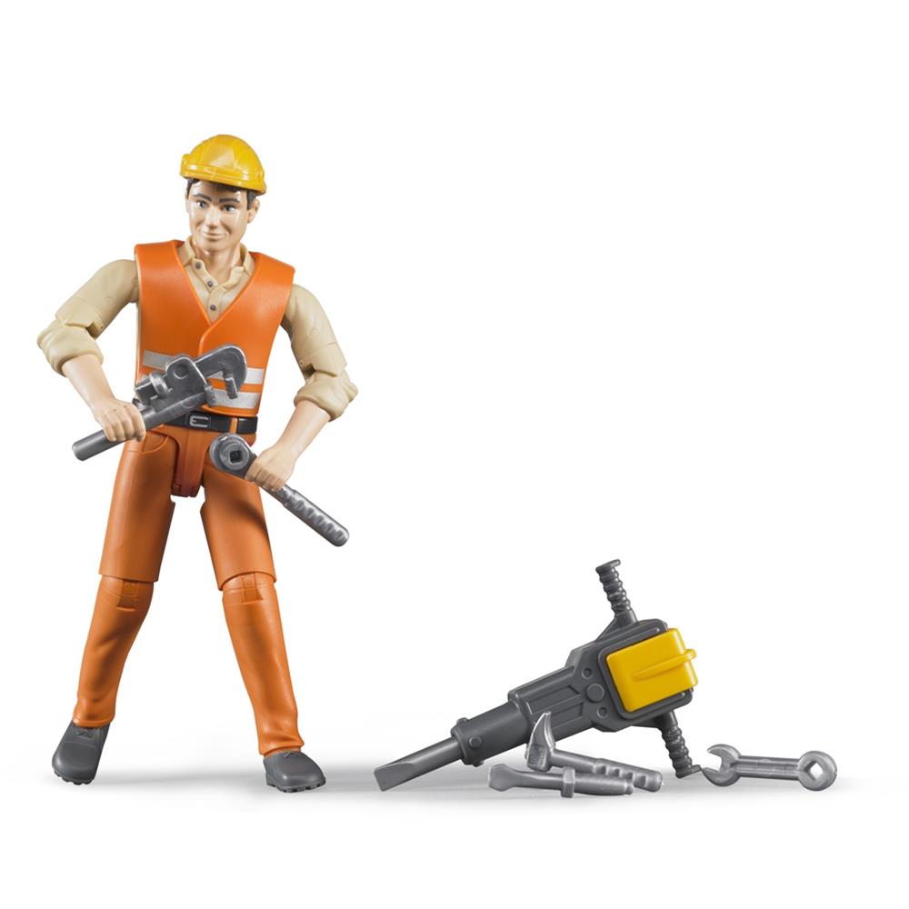 Bruder 60020 - bworld Bauarbeiter mit Zubehör