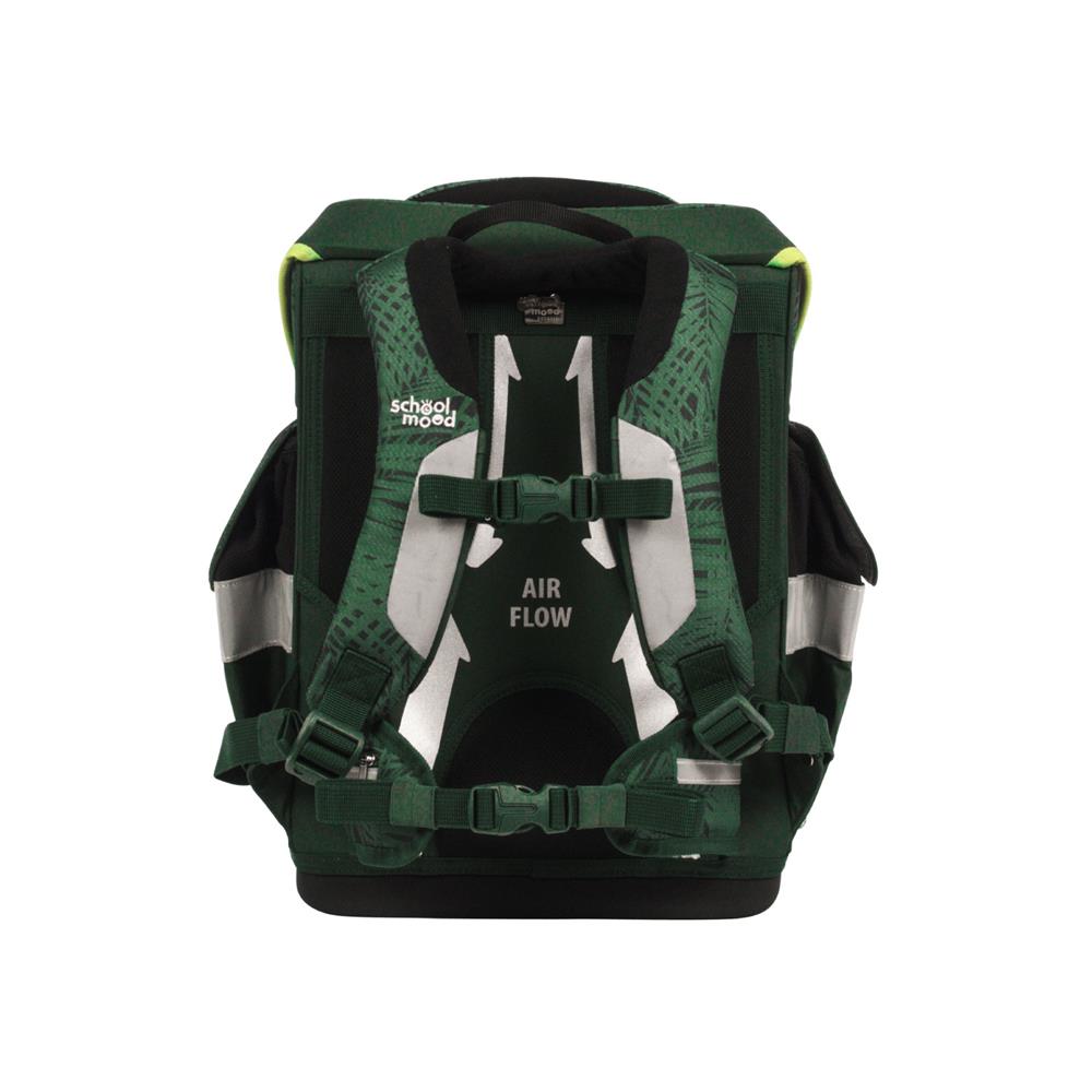 School-Mood Schulranzenset Timeless Air+ Daniel (Dinosaurier, grün)