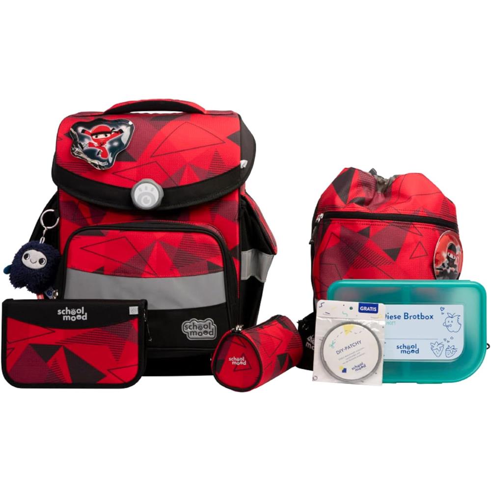 School-Mood Schulranzenset Timeless Pro Kai (Ninja), 7-teilig