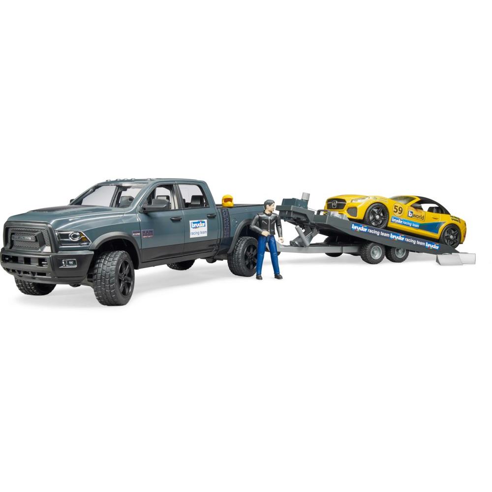 Bruder 02504 - RAM 250 Power Wagon und BRUDER Roadster Racing Team