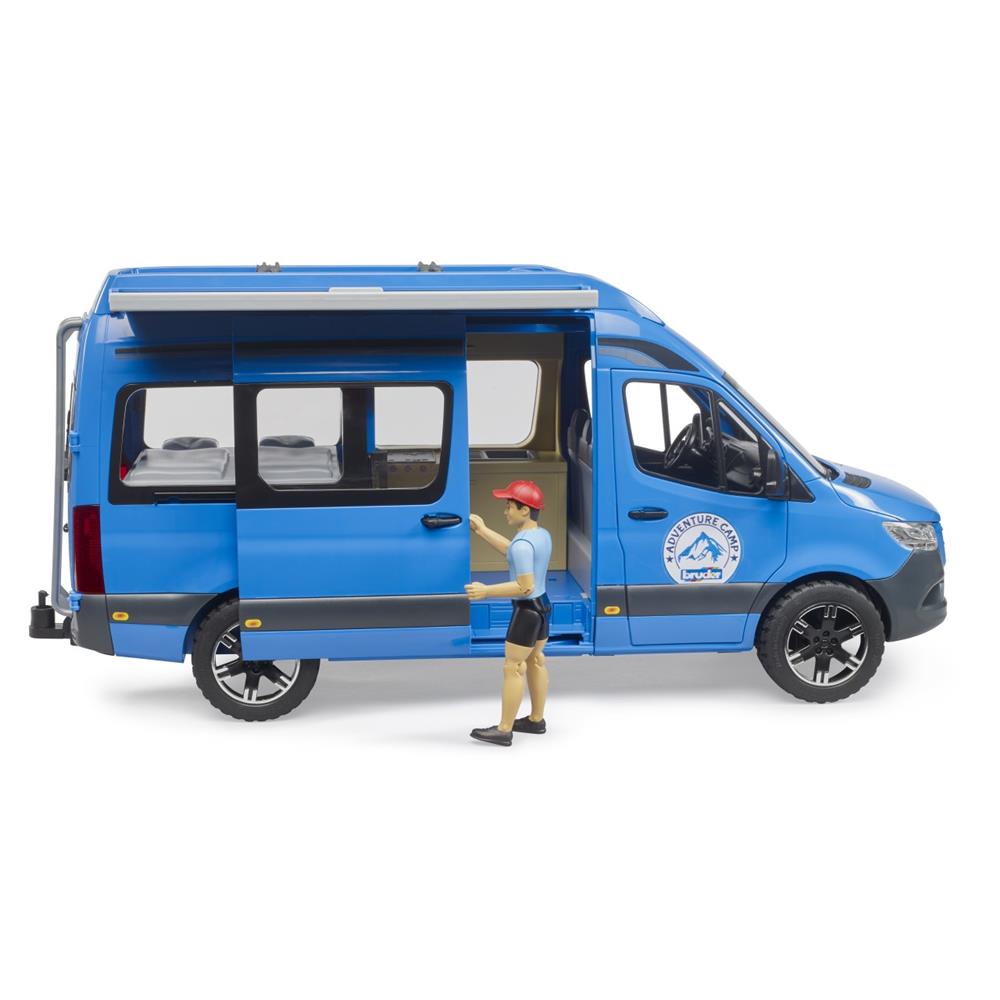 Bruder 02684 - MB Sprinter Camper mit Figur - Wohnmobil & Camping‑Set