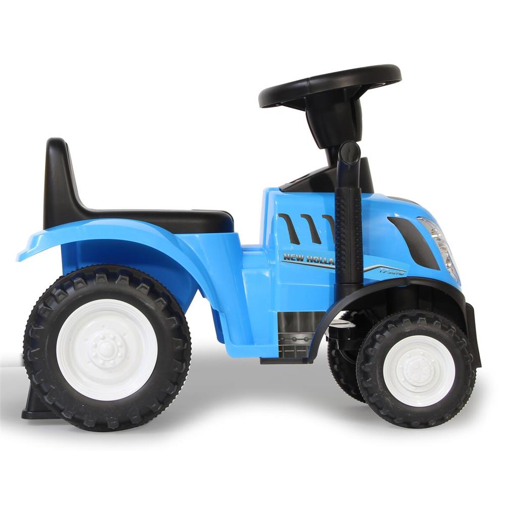 Jamara Rutscher New Holland T7 Traktor blau - Rutschfahrzeug, mit Anhänger
