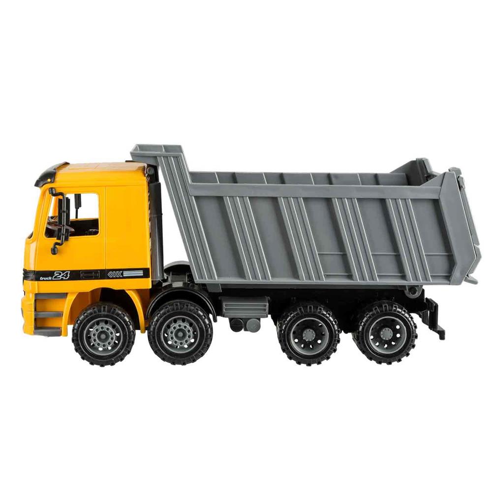 Idena Kipplaster mit Heckklappe zum Öffnen und Kippen auf Knopfdruck, ca. 15 x 17,5 x 39 cm