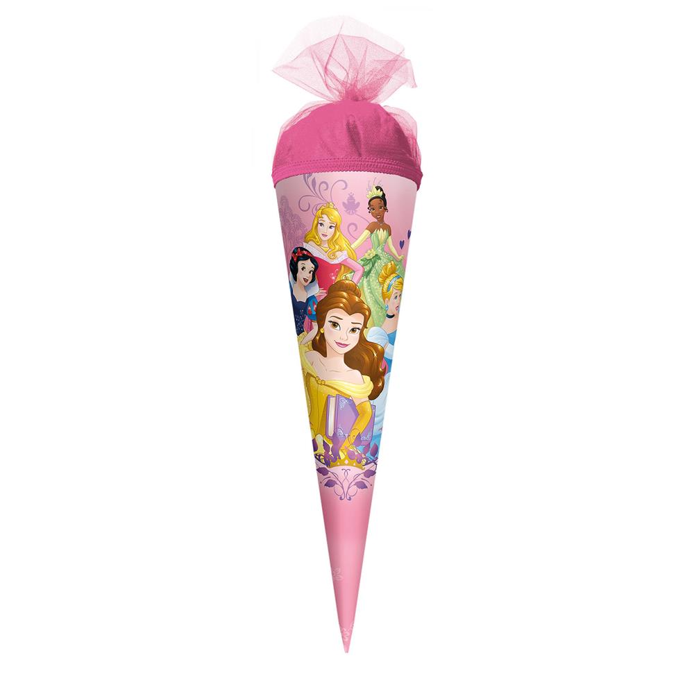 Roth Schultüte Disney Princess, 22cm, rund, Tüllverschluss