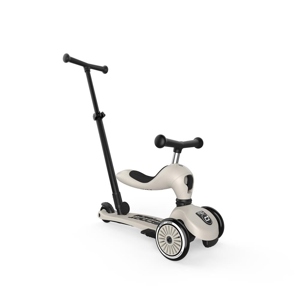 Scoot & Ride Highwaykick 1 Push and Go, ash - Kinderroller mit Schiebestange