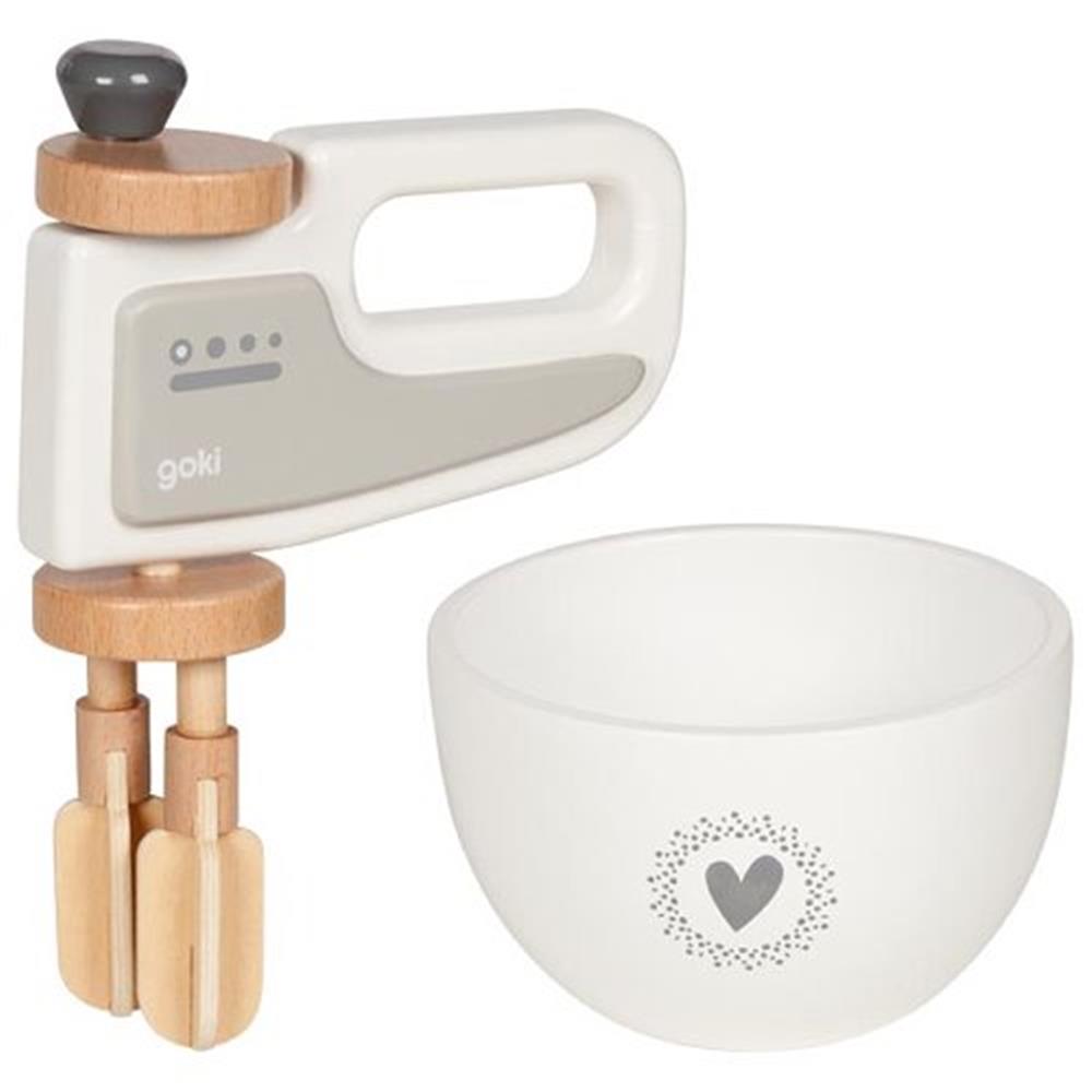 Goki Handmixer mit Rührschüssel - Zubehör für Spielküche