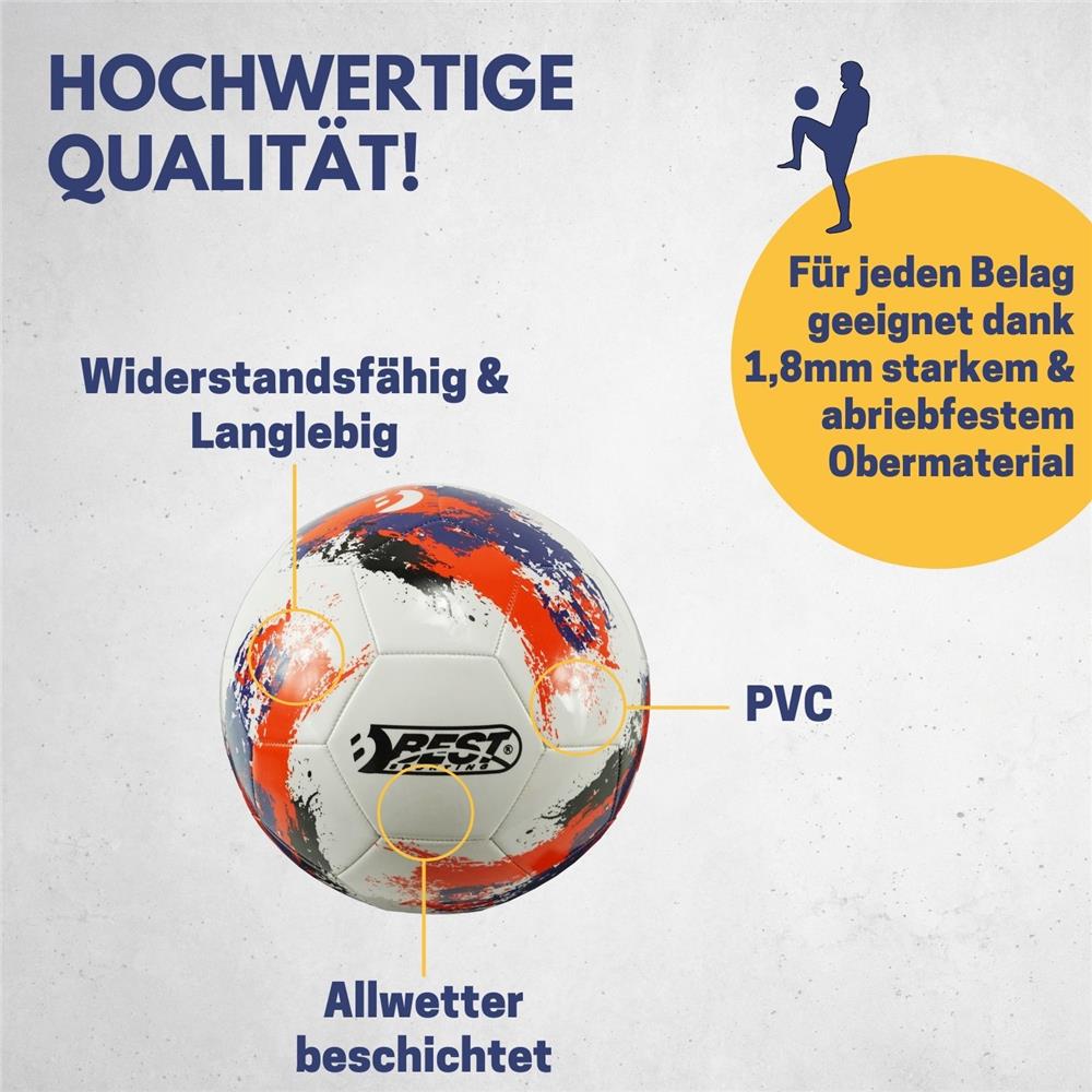 Best Sporting Fußball VALENCIA Größe 5 blau/grün Trainingsball Spielball Kinder