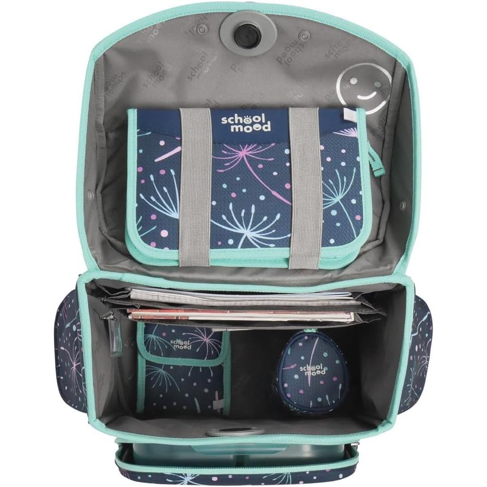 School-Mood Schulranzenset Timeless Pro Lina (Kätzchen), 7-teilig