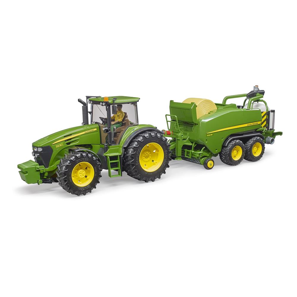 Bruder 02032 - John Deere Rundballen-Presswickelkombination C441R